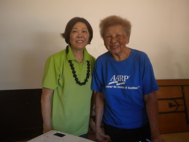 Adele Ching and Gladys Brown.