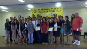 Students from Molokai middle and high schools participate in Maui Schools' Science and Engineering Fair