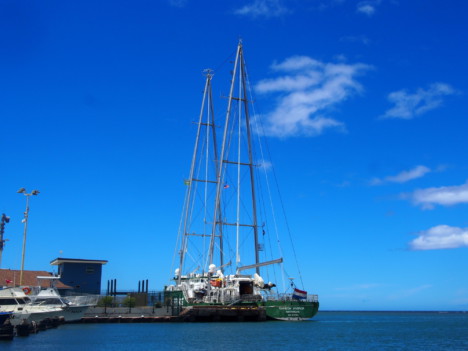 Greenpeace Vessel Visits Molokai